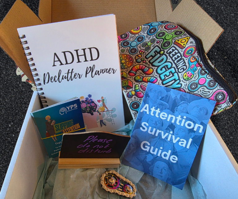 YPS Psychology ADHD Brainbox with practical ADHD tools and resources