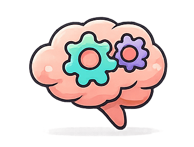 Brain representing ADHD executive functioning
